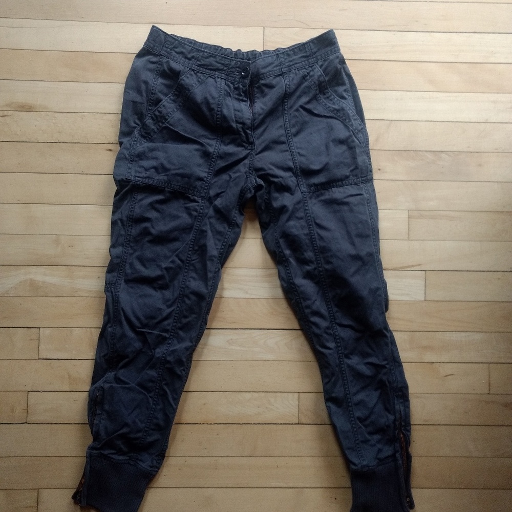 J Crew charcoal gray jogger-style chinos